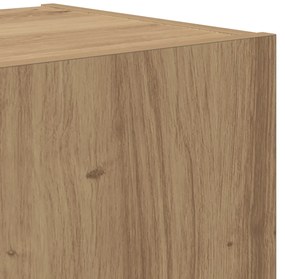 4 darabos TV szekrény szett falra szerelhető artisan tölgy szerelt fával