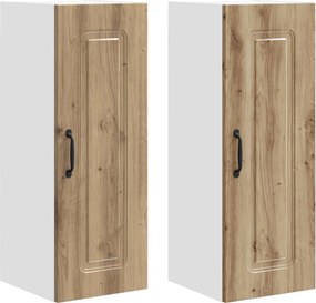 vidaXL Konyhaszekrény Kalmar 2 pcs Artisan tölgy 30 x 31 x 80 cm