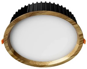 APLED - LED Lámpa RONDO WOODLINE LED/18W/230V 3000K átm. 26 cm kőris tömör fa