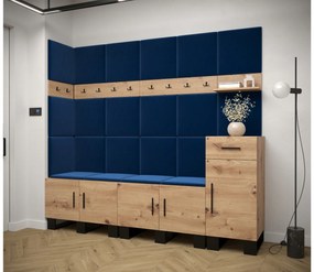 Előszobabútor Amanda 9 (artisan tölgy + kék). 1085934