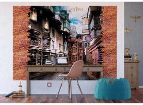 Gyerek fotótapéta Harry Potter Diagon Alley 252 x182 cm, 4 részes