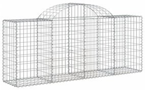 50 db íves horganyzott vas gabion kosár 200x50x80/100 cm