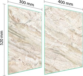 Üveg Tűzhelyvédő Főzőlap 70x52 Márvány Edzett Üveg