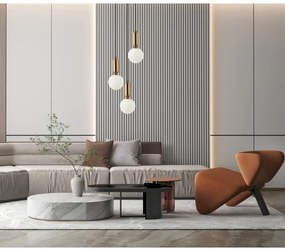 ITALUX PND-02340-3S-BRO - ALDEVA 3 ágú függeszték 3xE27/40W/230V fekete/bronz