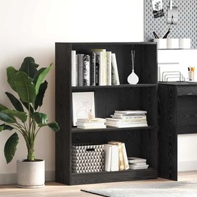 Könyvespolc Musta tammi 80 x 24 x 109 cm Faanyag