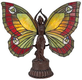 Tiffany asztali lámpa Pillangó dekorral