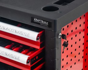 Műhelykocsi 263db szerszámmal - 6 fiókos KD361