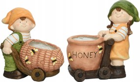 Kézzel készített kerti figura gyerekeknek kerámia