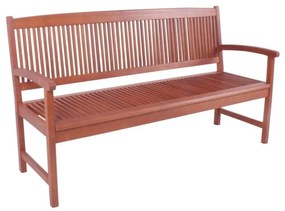 Stockholm háromszemélyes kerti pad eukaliptuszfából - Garden Pleasure