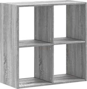 vidaXL szürke sonoma színű szerelt fa könyvespolc 68,5 x 32 x 68,5 cm