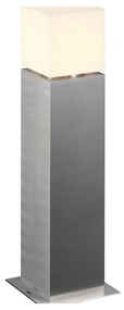 Kültéri Állólámpa, 60cm magas, rozsdamentes acél (inox), E27, SLV Square Pole 60 1000345