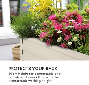 Blumfeldt High Grow Straight, emelt ágyás, 200 x 60 x 100 cm, 1200 l, acél