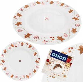 Karácsonyi Desszert Tányér Dekoratív Karácsonyi Dekoráció 20 cm