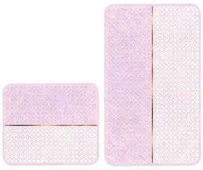Rózsaszín fürdőszobai kilépő szett 2 db-os 100x60 cm - Minimalist Home World