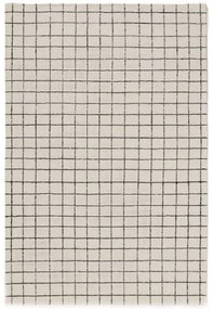 Rács mintás szőnyeg Fekete/Fehér 200x300 cm