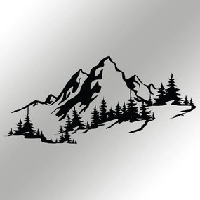 Fém fali dekoráció, Mountain 3
