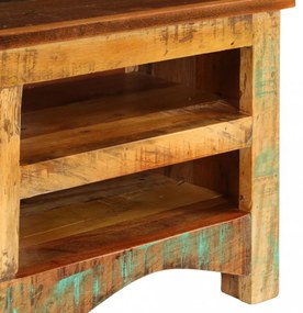 tömör újrahasznosított fa TV-szekrény 80 x 30 x 40 cm