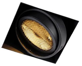 Beépített spotlámpa fekete GU10 AR111 keret nélküli - Oneon Honey