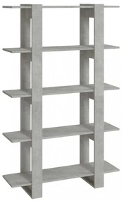 betonszürke könyvszekrény/térelválasztó 100 x 30 x 160 cm