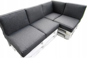 Párna két Euro- Raklapra kpl 9 db ülőfelület 80 X 60 ezüst Fekete