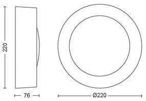 Philips 17465/30/P7 - LED RGB Kültéri lámpa Hue DAYLO LED/15W/230V IP44