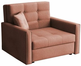 Fotel Columbus 101Rózsaszín, 85x103x98cm, Kárpit, Lábak: Fém, Műanyag, Részben összeszerelt