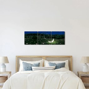 Kép - zuhanó égbolt (órával) (90x30 cm)