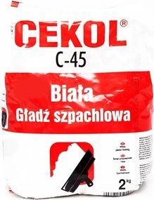 Cekol C-45 Fehér Gipsz Glettelő Simító 2KG