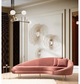 Világos rózsaszín kanapé 255 cm Eses – Artie