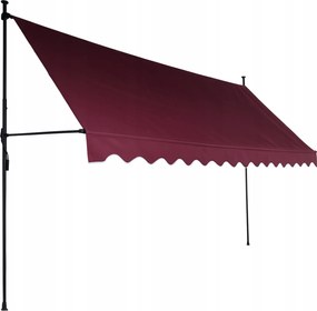 Aga teleszkópos napellenző 350x120 cm Bordó