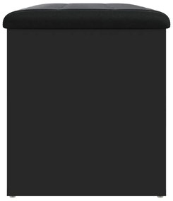 fekete szerelt fa tárolópad 82 x 42 x 45 cm