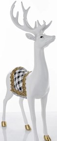 Karácsonyi Casa Roma design Szarvas figura, műanyag, többszínű, 44x9x25 cm