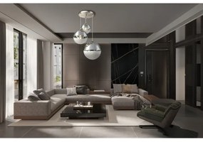 GLOBO 15851-3 - Csillár zsinóron VARUS 3xE27/40W/230V