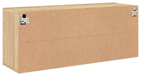 sonoma tölgy színű fali TV-szekrény 100 x 30 x 41 cm