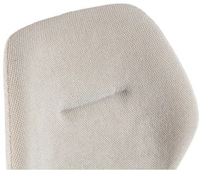 Krémszínű kárpitozott étkezőszék szett 4 db-os Ansu – Marckeric