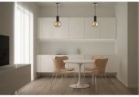 Csillár zsinóron JANTAR WOOD 1xE27/60W/230V