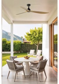 FARO 34360WT - Mennyezeti ventilátor OUTWOOD L barna/fekete, átmérő 150 cm, WT IP44 + távirányító