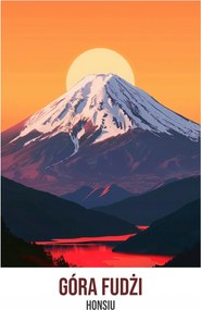 Poszter 67,5x100cm Fudzsi-hegy, Honsú