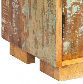 tömör újrahasznosított fa könyvespolc 60 x 35 x 180 cm