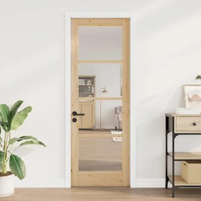 Belső Ajtó Üveggel ORKDAL Barna 73.5 x 211 cm