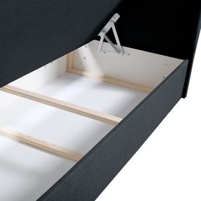 Boxspring ágy, 180x200, szürke, BEST