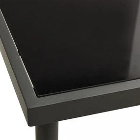 vidaXL 5 részes acél kültéri étkezőgarnitúra