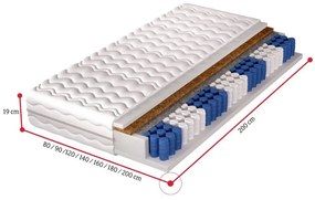 VADA zsákrugós matrac, 120x200x19 cm