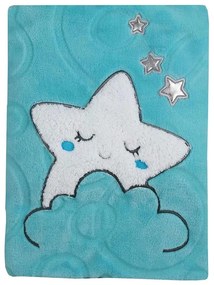 Gyerek pléd Koala Sleeping Star turquoise