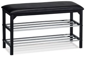 Raft modern pentru pantofi negru În stoc 83168-13