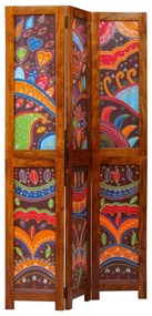 Szobaelválasztó 3 Panelem Mézbarna 35x1.5x160 cm Szilárd Fa Akácból