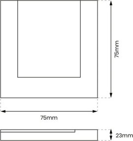 Eko Light CAPRI EKS641 Beépíthető lépcsőházi lámpa 1x0.6W/LED 4000K 15lm IP20