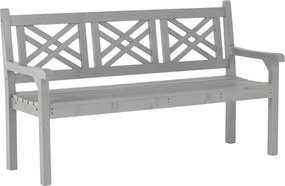 Fából készült kerti pad, szürke, 150 cm, FABLA
