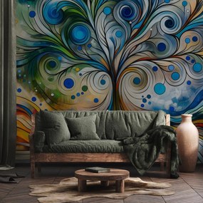Fotótapéta - Színes energikus fa (147x102 cm)