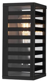 Modern kültéri fali lámpa fekete 26 cm IP44 - Reims